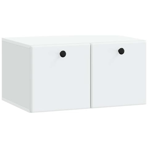 Mobile Porta TV da Muro 59,5 x 41 x 30 cm Bianco - Foto 1