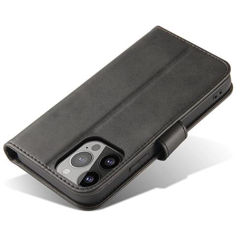 Custodia Magnetica Per Vivo Y16 / Vivo Y02s, Compatibile Con Vivo Y16 / Vivo Y02s, Flip Cover, Portafoglio, Colore Nero. - Foto 1