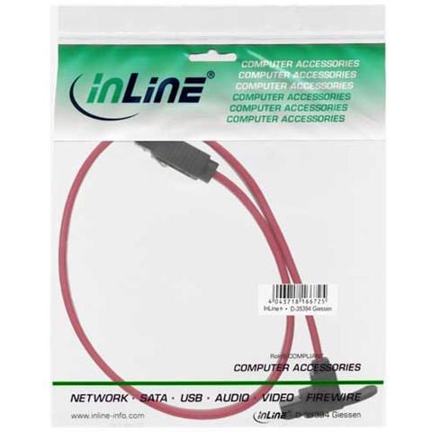Cavo di Connessione con Sicurezza SATA III Rossa M / M 0.3 m 27303W - Foto 2