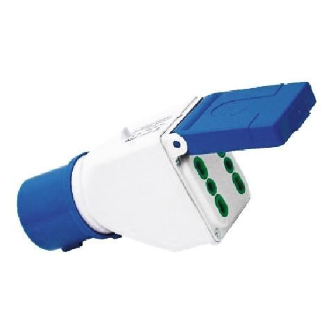 Adattatore da spina Protezione IP44 Presa 2x2P piu' T16A - Foto 1