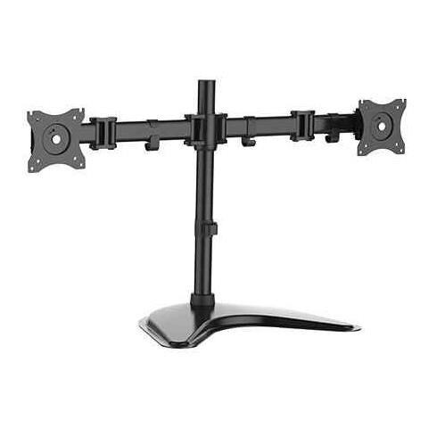 Braccio Supporto Da Tavolo con Base Per 2 Monitor 13-27" Fino a 8 Kg a 3 Snodi - Foto 2