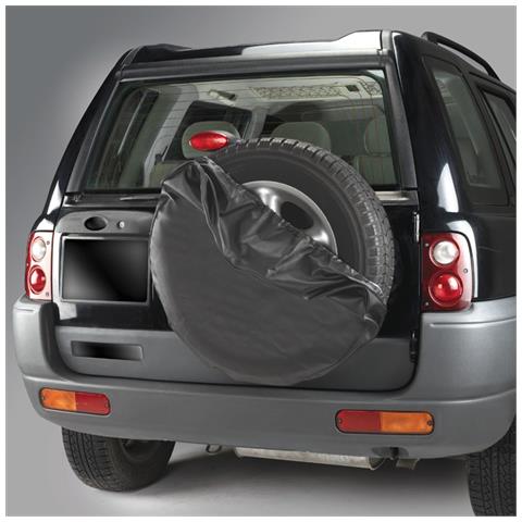 Telo Copriruota Di Scorta Elasticizzato Per Fuoristrada 70 X 23 Cm Nero - Foto 2
