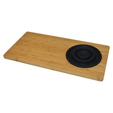 1633n-tavola Con Scolapiatti Per Lavello, In Acciaio Inox, 58 X 29 Cm, Colore: Marrone - Foto 1