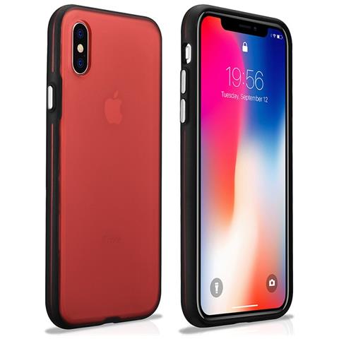 Iphone X / Xs Copertura Posteriore Di Cristallo Ultra Sottile Rosso - Foto 1