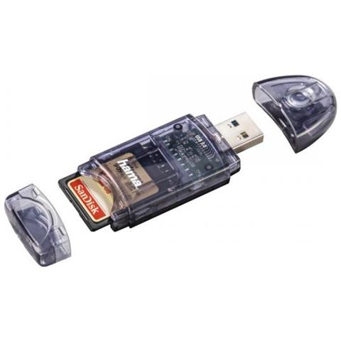 00124194 Lettore di Schede di Memoria SD / microSD Interfaccia USB 3.0 - Antracite - Foto 2