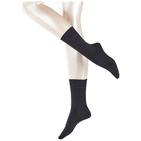 Esprit Basic Pure Socks 2p Calze, Nero (black 3000), 39/42 (taglia Produttore: 39-42) (pacco Da 2) Donna - Foto 1