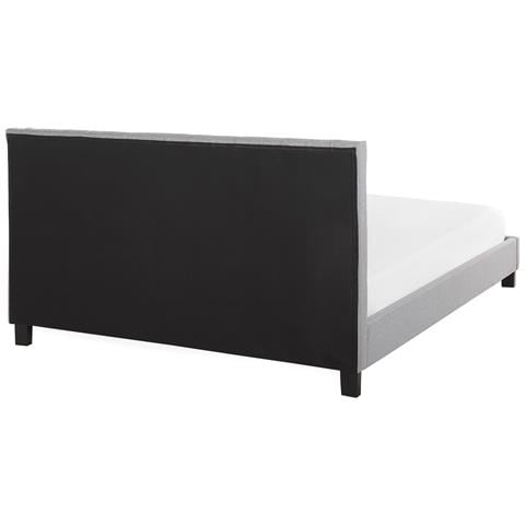 Letto Matrimoniale King Size Grigio Chiaro 180 X 200 Cm Poitiers - Foto 16