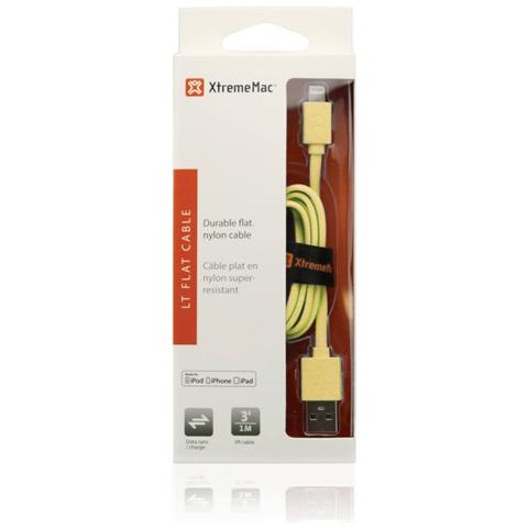 Mac USB / Lightning, 1 m, USB A, Lightning, Maschio / maschio, Dritto, Dritto, Giallo - Foto 2