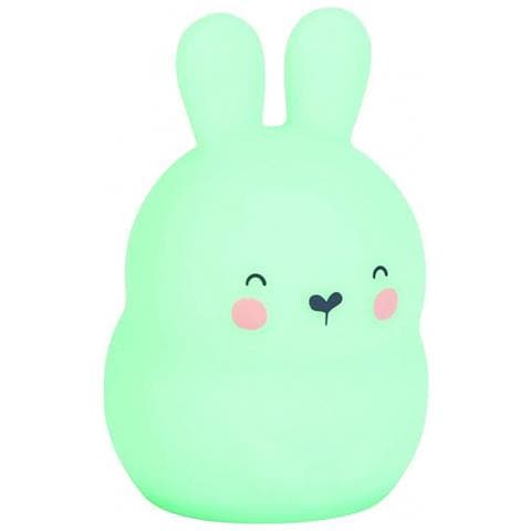 Luce Notturna Coniglio Junior 11 X 7 Cm Silicone Verde Menta - Foto 1