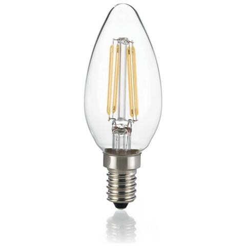 Lampadina E14 Oliva 4w 2700k Cri80 Trasp - Ideal Lux 270944 - Foto 2
