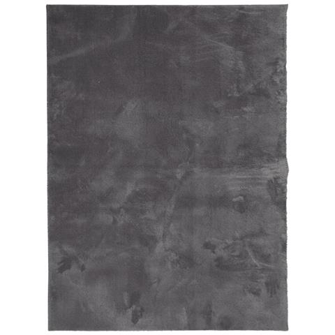 Tappeto A Pelo Corto Morbido E Lavabile Antracite 160x230 Cm - Foto 2
