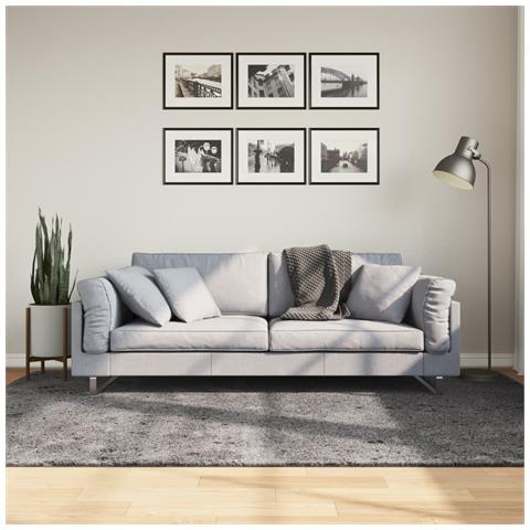 Tappeto A Pelo Corto Morbido E Lavabile Antracite 160x230 Cm - Foto 1