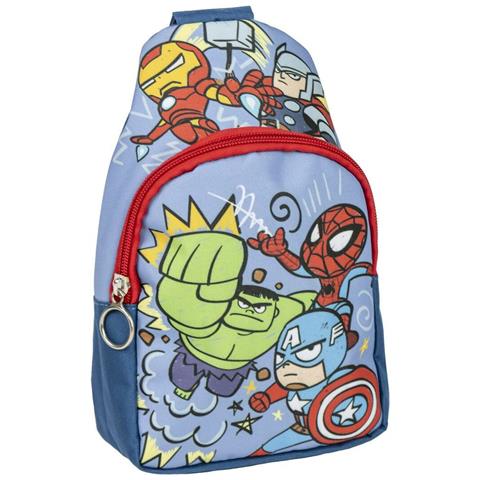 Zaino Per Bambini The Avengers Borsa A Tracolla Azzurro 13 X 23 X 7 Cm - Foto 1