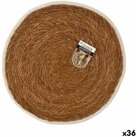 Sottopentola Privilege Alghe Marine Marrone Con Rifiniture Ø 35 Cm (36 Unità) - Foto 1