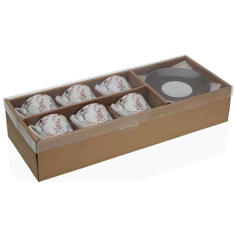 Set Di 6 Tazze Da Tè Con Piatto Balbec Porcellana - Foto 2
