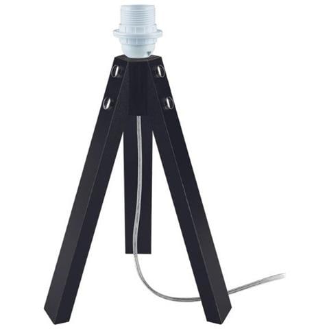 Lampada Da Tavolo Treppiede Deco Mdl3042 Legno Nero - Foto 2