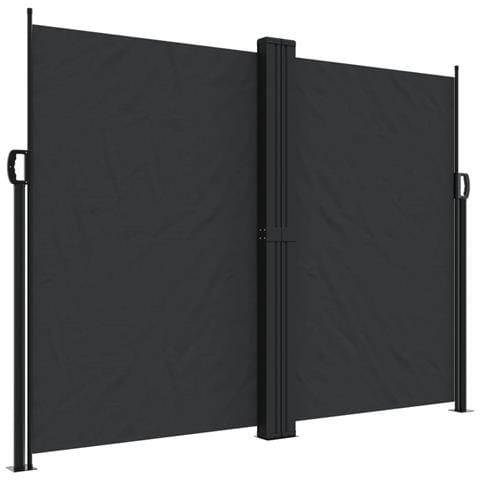 Tenda da Sole Laterale Retrattile Nera 180x1200 cm - Foto 1