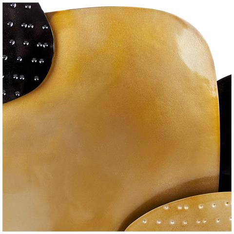 Decorazione Da Parete Nero E Oro 80 X 48 Cm Hafnium - Foto 2