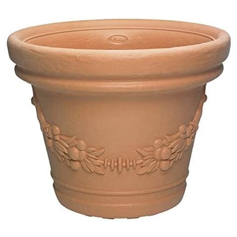Vaso Gdm Eilos In Resina Di Martino - Ø59xh48 Cm Coral - Foto 1