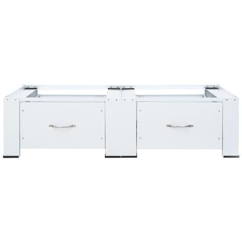 Piedistallo Per Lavatrice Doppia Con Cassetti Bianco - Foto 2