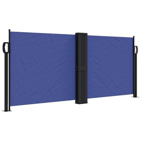 Tenda Da Sole Laterale Retrattile Blu 100x1000 Cm - Foto 2