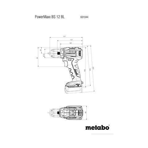PowerMaxx BS 12 BL, Cacciavite Elettrico, Impugnatura a Pistola, Senza Spazzola, Gancio Per Appendere, 1600 Giri /min, 450 Giri /min - Foto 2