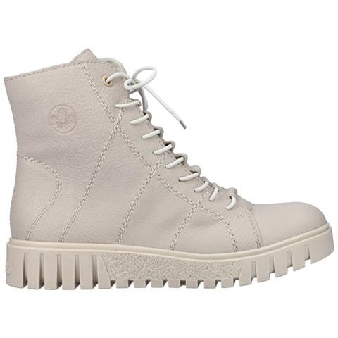 Beige Casual Closed Ladies Mid Height Boots Stivaletti Pelle Sintetica Scarpe Donna Beige Eu 39, Y3420-61 - Foto 3