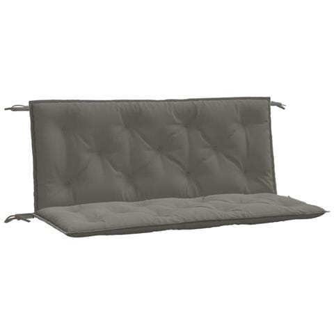 Cuscini Panca Giardino 2pz Grigio Scuro Mélange 120x50x7 Cm - Foto 2