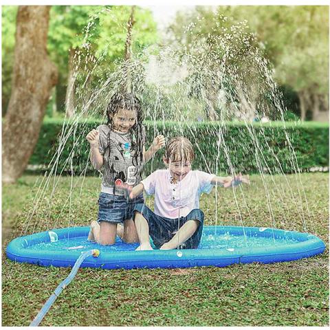 Splash Pad. Giocattolo Gonfiabile Con Spruzzatore D'acqua Per Giocare. 170 Cm Di Diametro. Design Di Animali Marini E Alfabeto. - Foto 4