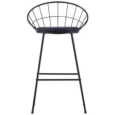 Sedie Da Bar 2 Pz Nere In Similpelle - Foto 1