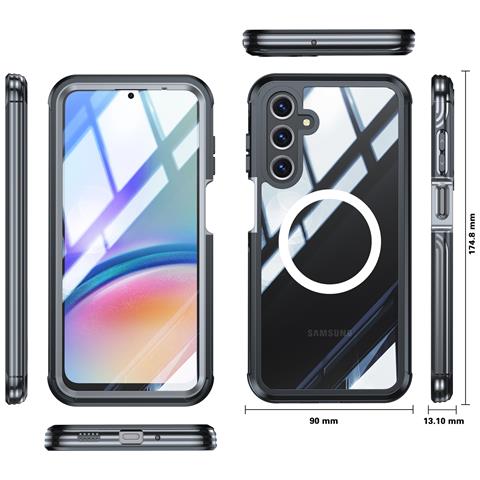 Custodia Per Cellulare A16, Vetro Temperato 9h - Protezione A 360° Blackash - Foto 1