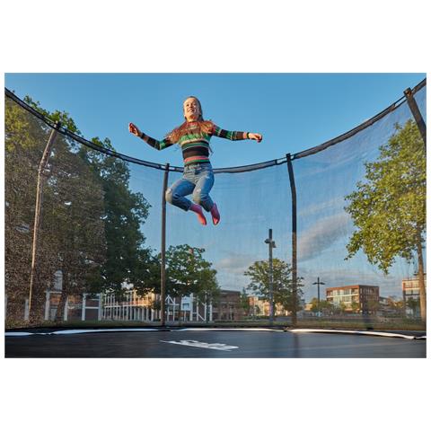 Premium Black Edition Esterno Rotondo Molla elicoidale Trampolino fuori terra - Foto 7