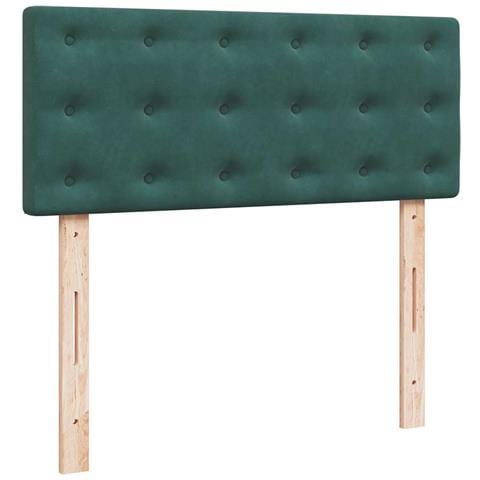 Struttura Letto Pouf con Materasso 120x200 cm Velluto - Foto 9