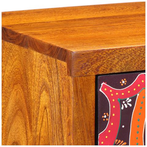Comodini 2 pezzi 35x30x40 cm Legno Massello di Acacia - Foto 9