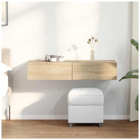 Scaffale a Parete con Cassetti Sonoma 100x36x19cm in Truciolato - Foto 2