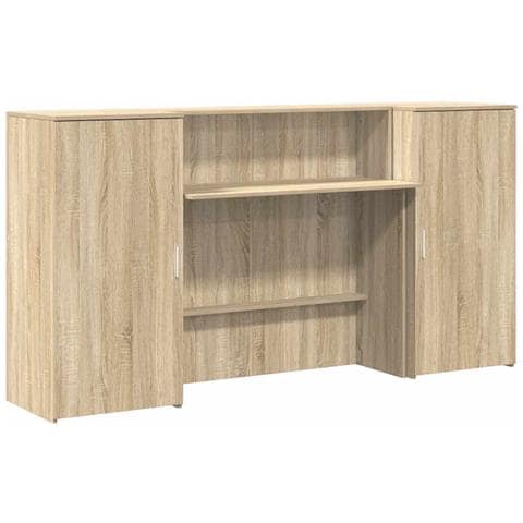 Banco Reception Rovere Sonoma 200x50x103,5 cm Legno Multistrato - Foto 1