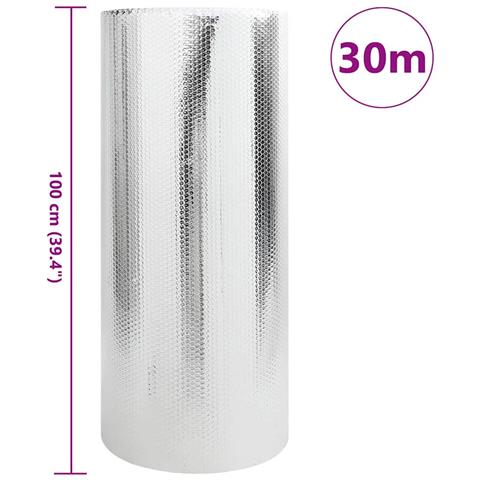 Riflettore di calore per termosifoni Argento 1 x 30 m Alluminio - Foto 5