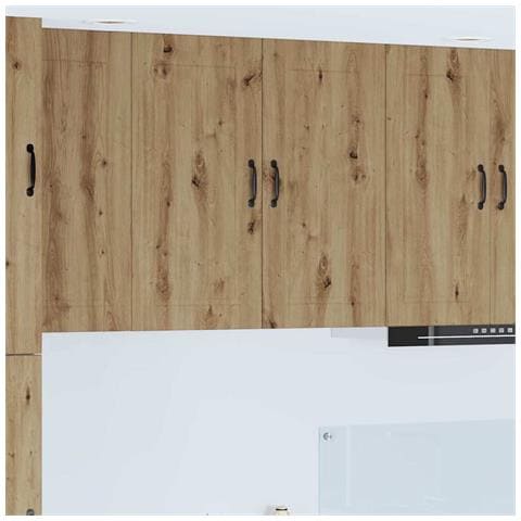 Pensile cucina con porta Rovere artigianale 80 x 31 x 80 cm - Foto 2