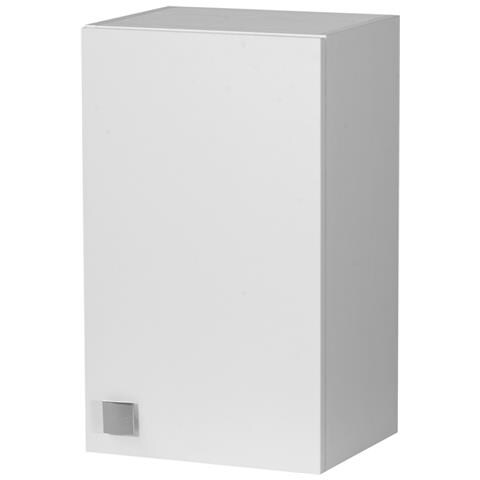 Pensile 1 Anta Bianco Frassinato 40×69×33 Cm | Mobile Sospeso Salvaspazio Con Ripiano Regolabile | Già Assemblato Per Bagno, Cucina, Lavanderia E Ingresso - Foto 1