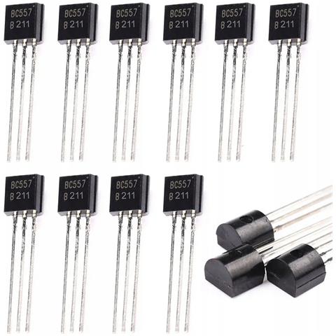 Transistor Pnp Bc557 - 10 Pezzi To-92 | 40v, 100ma, Montaggio Tht | Progetti Arduino, Amplificazione, Commutazione - Foto 1