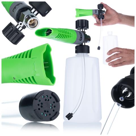 Pistola Schiumogena S0801 750ml - Ugello In Ottone 1,2mm | Pressione Max 220bar | Compatibile Con Idropulitrici G1/4f - Foto 1