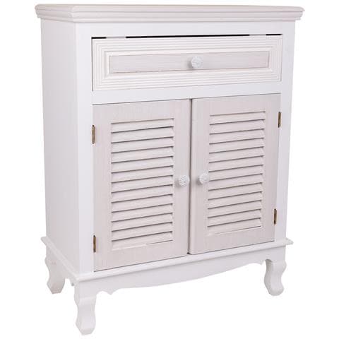 Mobile Da Ingresso In Legno Bianco 60x30x78h Cm - Foto 1