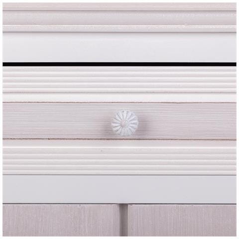 Mobile Da Ingresso In Legno Bianco 60x30x78h Cm - Foto 8