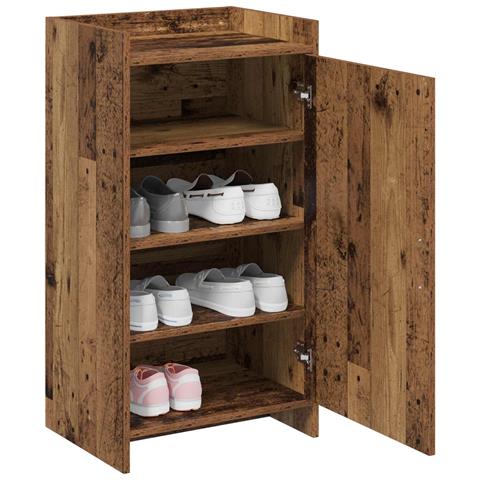 Mobile per scarpe con porta Legno antico 48 x 36 x 92 cm - Foto 2