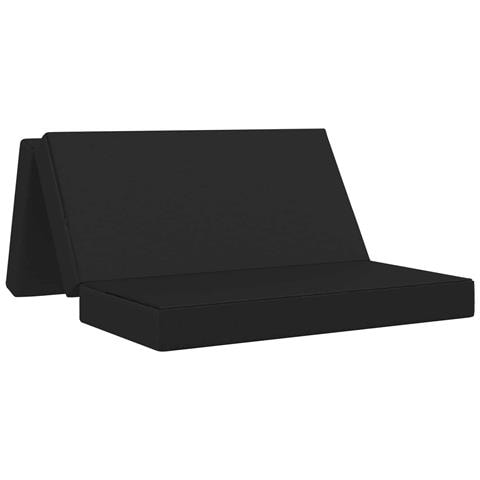Divano Letto Pieghevole 140 x 67 x 45 cm Nero - Foto 1