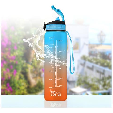 MWB1L#5SK borraccia Uso quotidiano 1000 ml Tritan Blu, Arancione - Foto 3