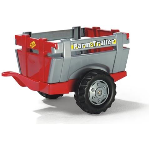 Rimorchio Farm Trailer Rosso / Grigio 62x46x37 122097 - Foto 2