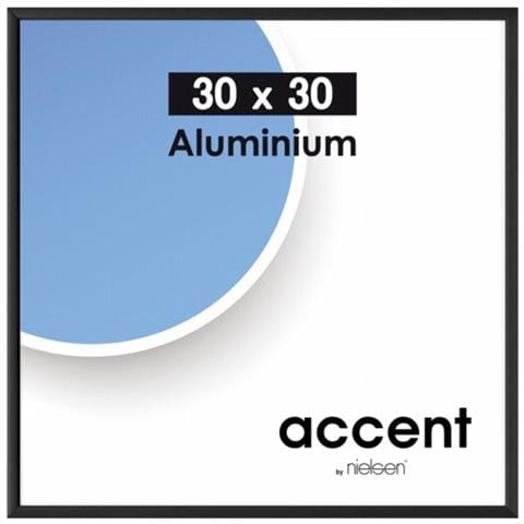 Nielsen Accent 30x30 aluminio nero 54126 - Foto 1