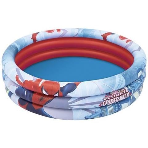 Piscina Gonfiabile Tonda 3 Anelli Spider Man Ø122cm X H30cm Art. 98018 - Foto 1