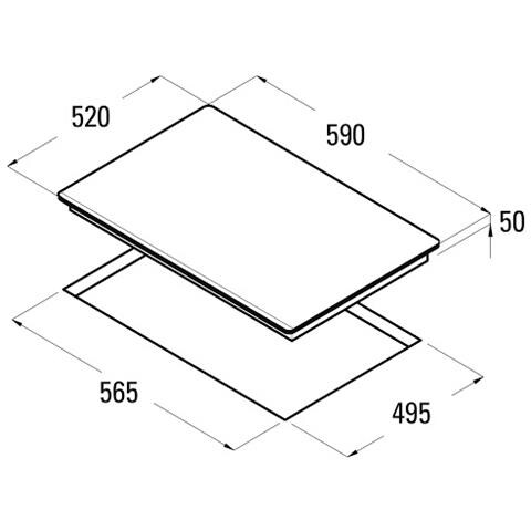Piano Cottura Giga 600 a Induzione 4 Zone Cottura da 59 cm Colore Nero - Foto 2